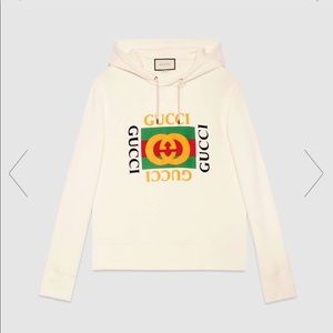 Brand new never wore Gucci hoodie. White.